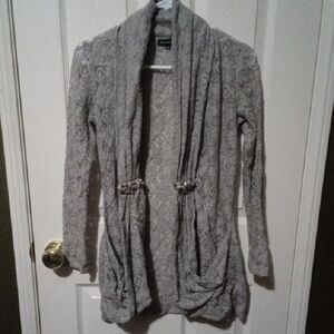 Royal Underground Gray Lace Cardigan